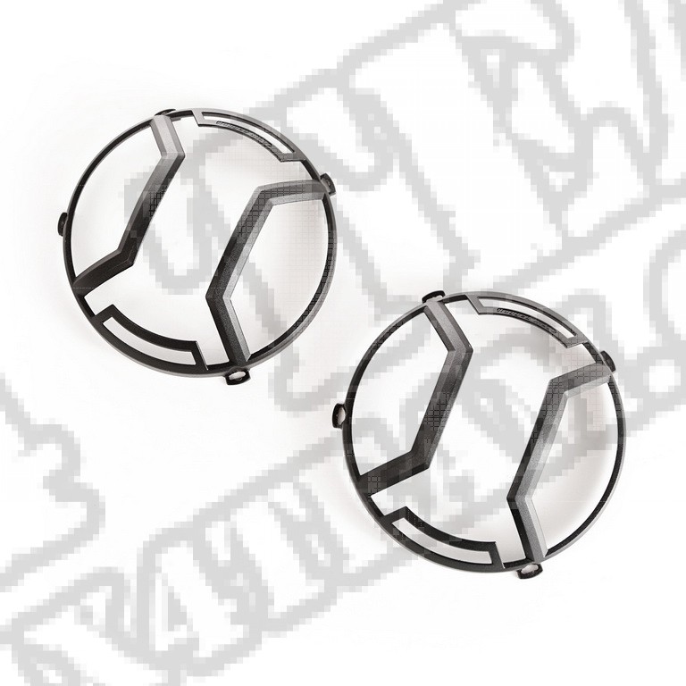 Osłony Elite lamp przednich, czarny tekstura; 07-17 Jeep JK/JKU