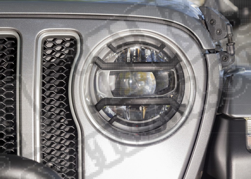 Osłony Elite lamp przednich, czarny tekstura; Jeep Wrangler JL