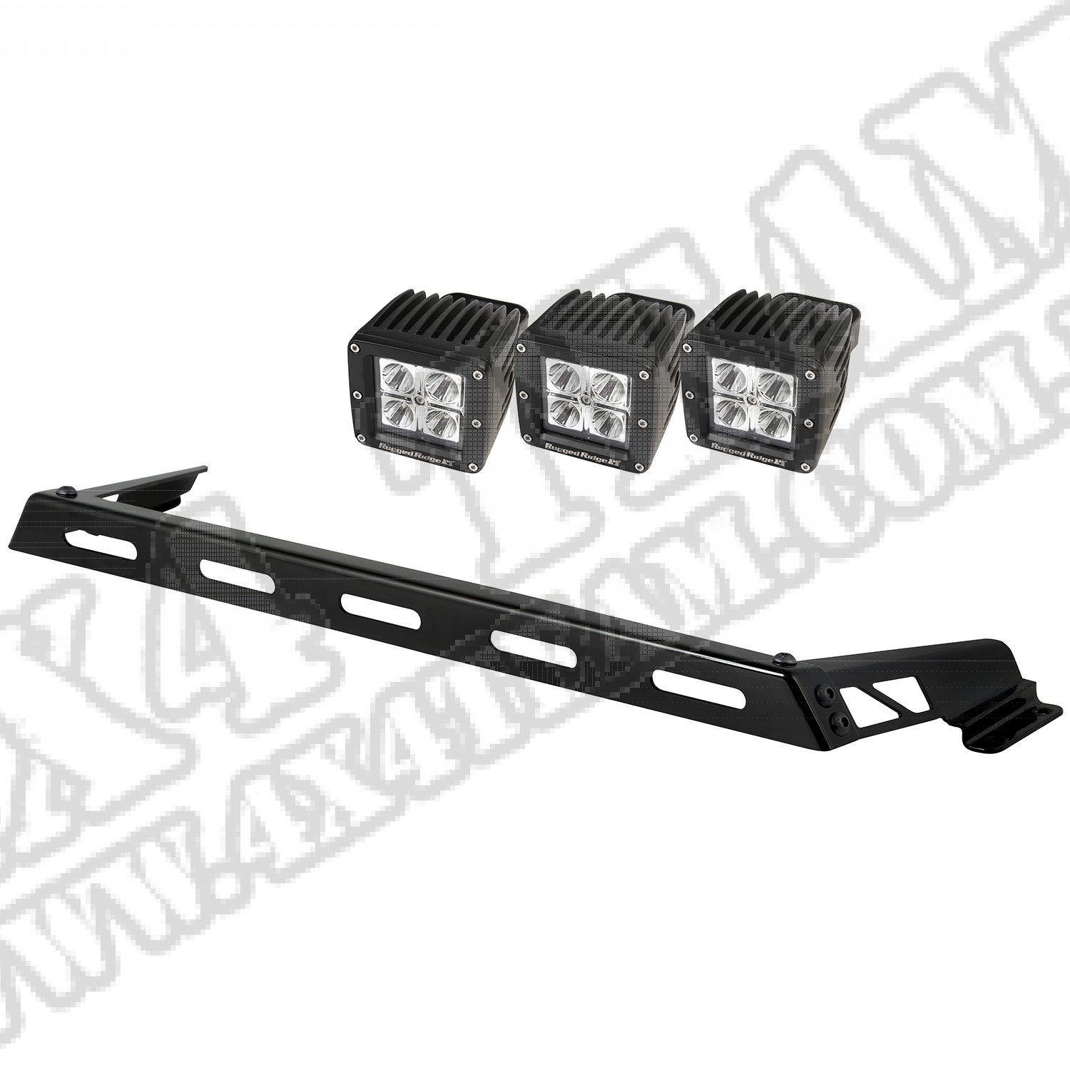 Zestaw reflektorów, 3 reflektory LED, 07-15 Jeep Wrangler (JK)