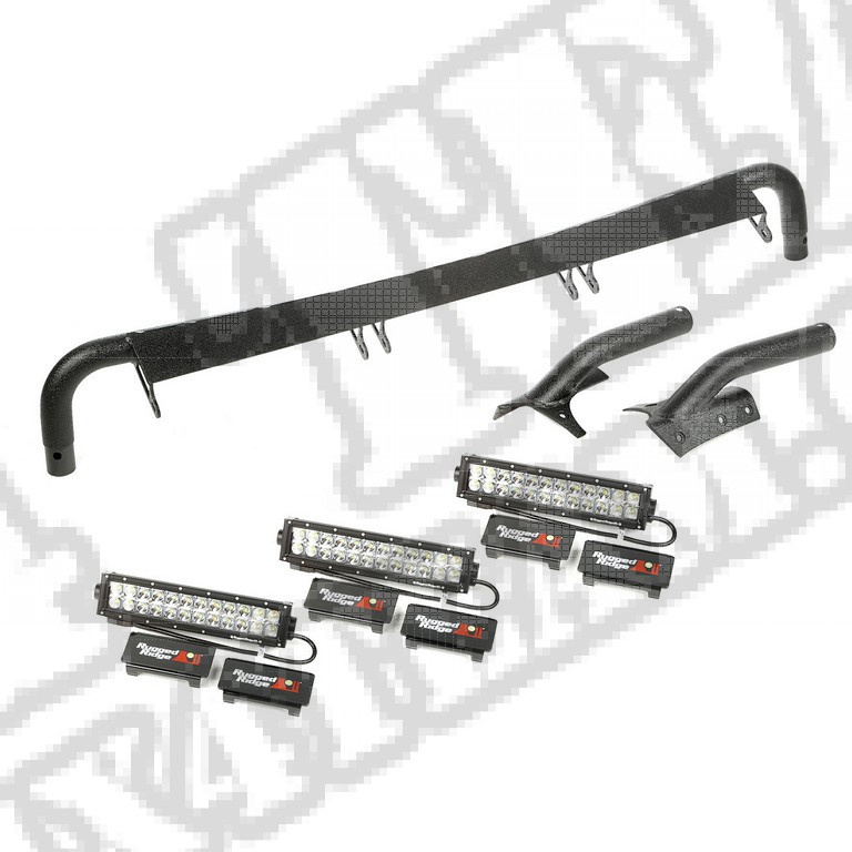Zestaw pałąka oświetlenia LED Light Bar Kit, 3 x lampy LED 13.5" ; 97-06 Wrangler TJ/LJ