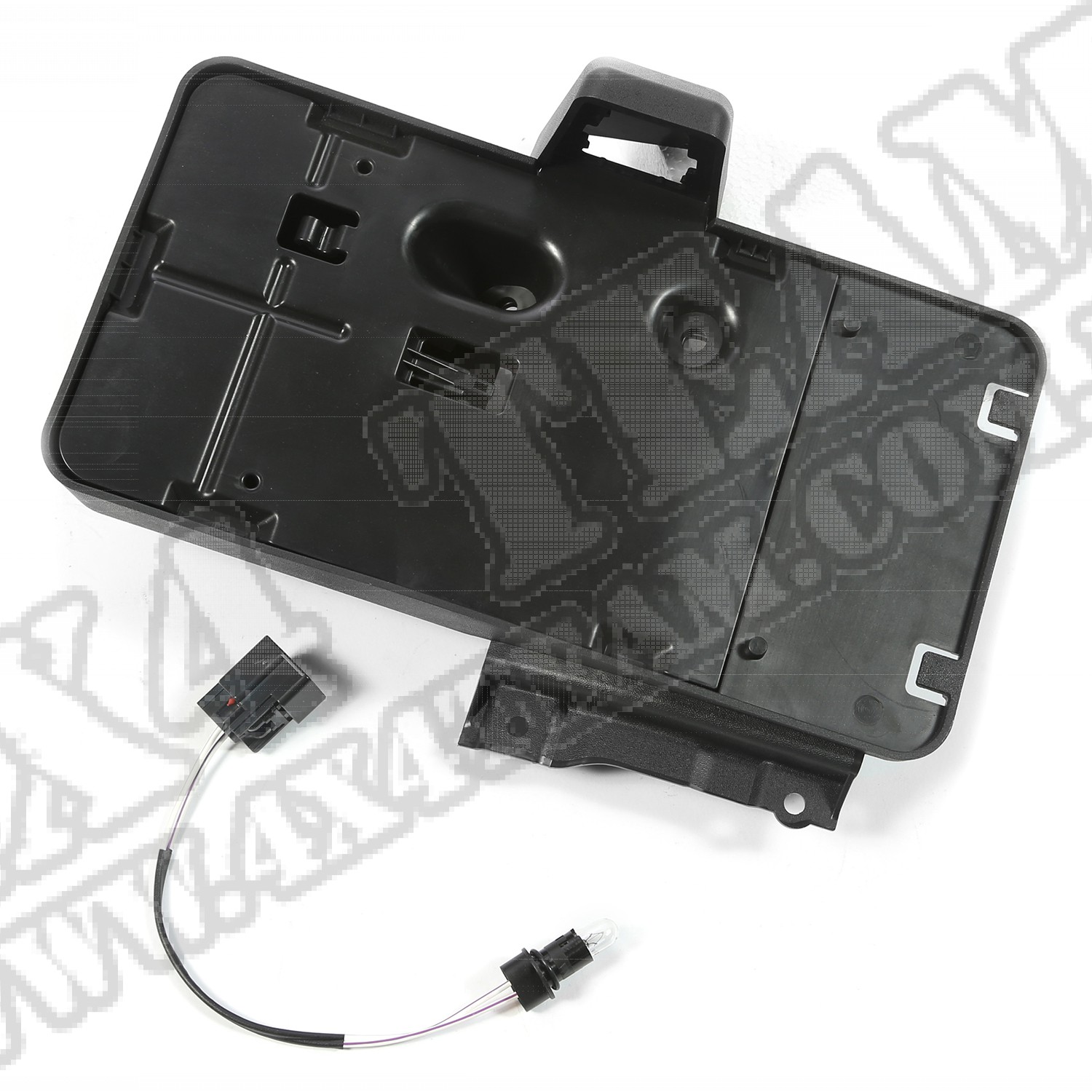 Mocowanie tablicy rejestracyjnej, czarne, 07-15 Jeep Wrangler JK