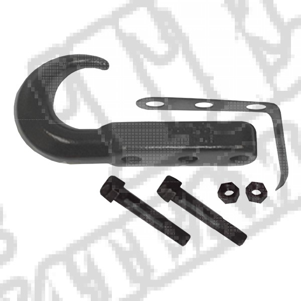 Hak holowniczy, przedni, czarny, 42-06 Jeep CJ/Wrangler 