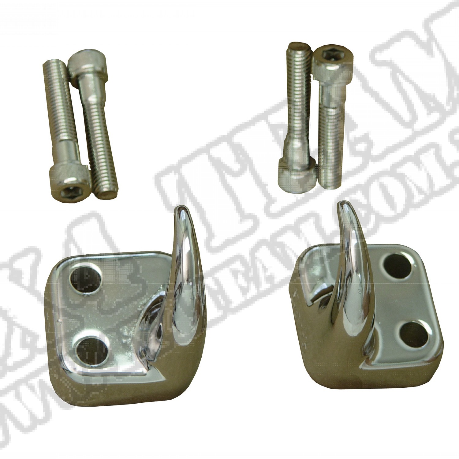 Haki holownicze przednie, chrom, 97-06 Jeep Wrangler TJ
