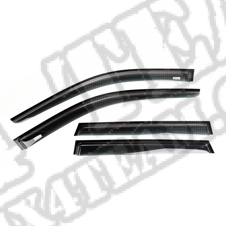 Zestaw owiewiek, 4-elementowy, czarny; 11-16 Jeep Grand Cherokee WK
