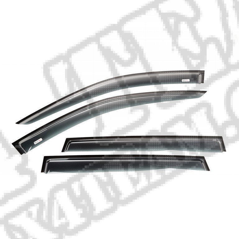 Zestaw owiewek, 4-elementowy, czarny; 14-16 Jeep Cherokee KL