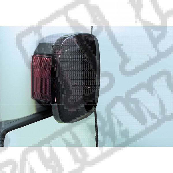 Osłony lamp tylnych, smoked, 76-06 Jeep CJ/Wrangler