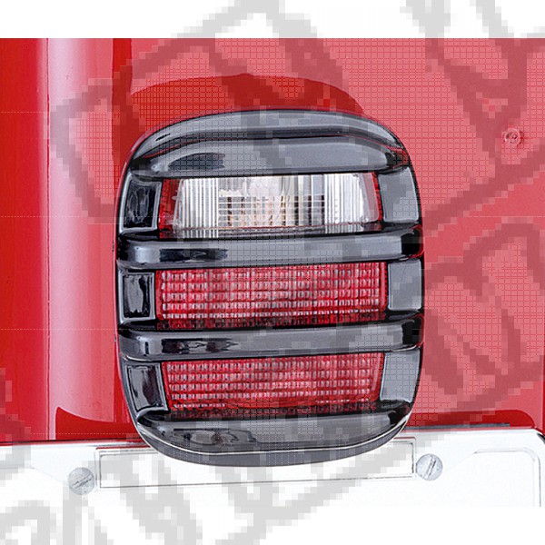 Osłony lamp tylnych, smoked, 76-06 Jeep CJ/Wrangler