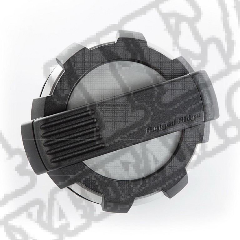 Drzwiczki wlewu paliwa Elite, czotkowane alu; 07-17 Wrangler JK/JKU