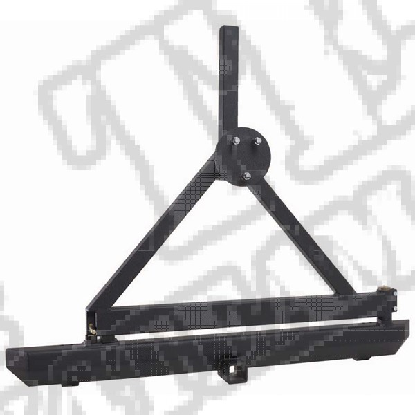 Zderzak tylny Rock Crawler z gniazdem 2", 87-06 Jeep Wrangler