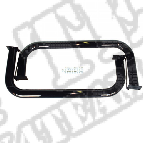 Progi rurowe, czarne, 76-86 Jeep CJ7