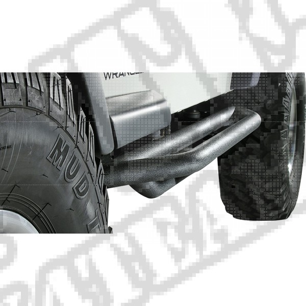 Osłony rurowe progów RRC, czarne, 87-06 Jeep Wrangler