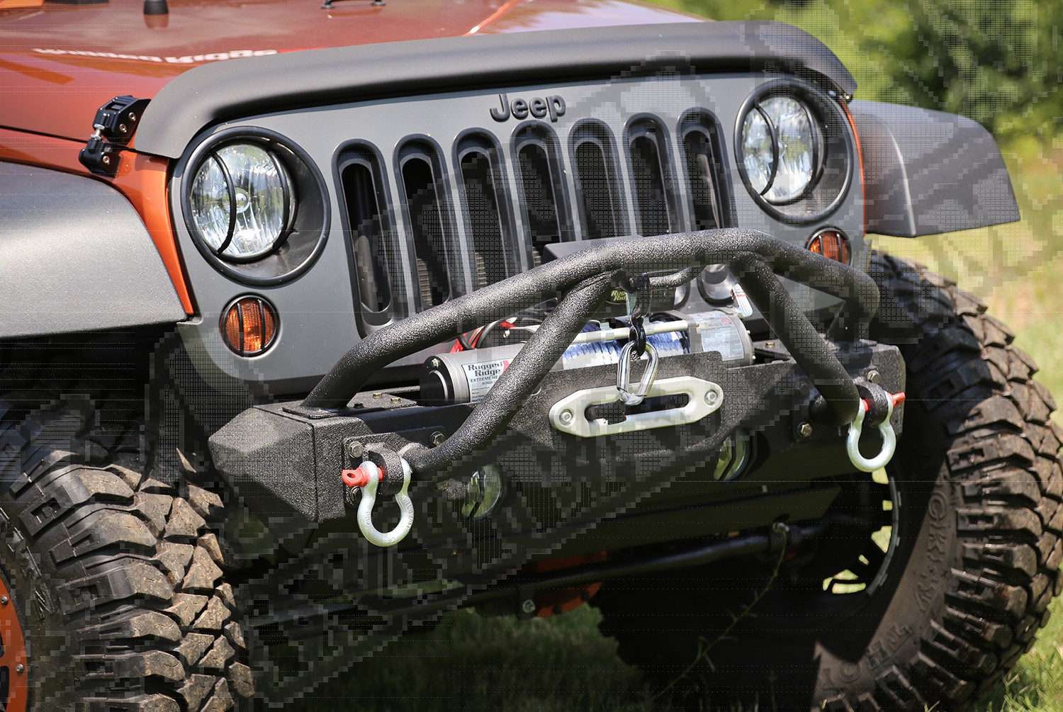 Wysięgnik Double X zderzaka XHD, czarny, 87-15 Jeep CJ/YJ/TJ/JK