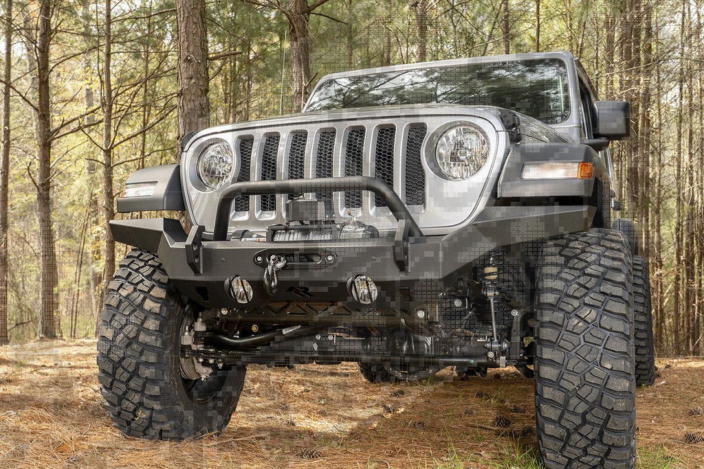 Zderzak HD przedni, długi; 07-18 Wrangler JK, 18-19 Wrangler JL