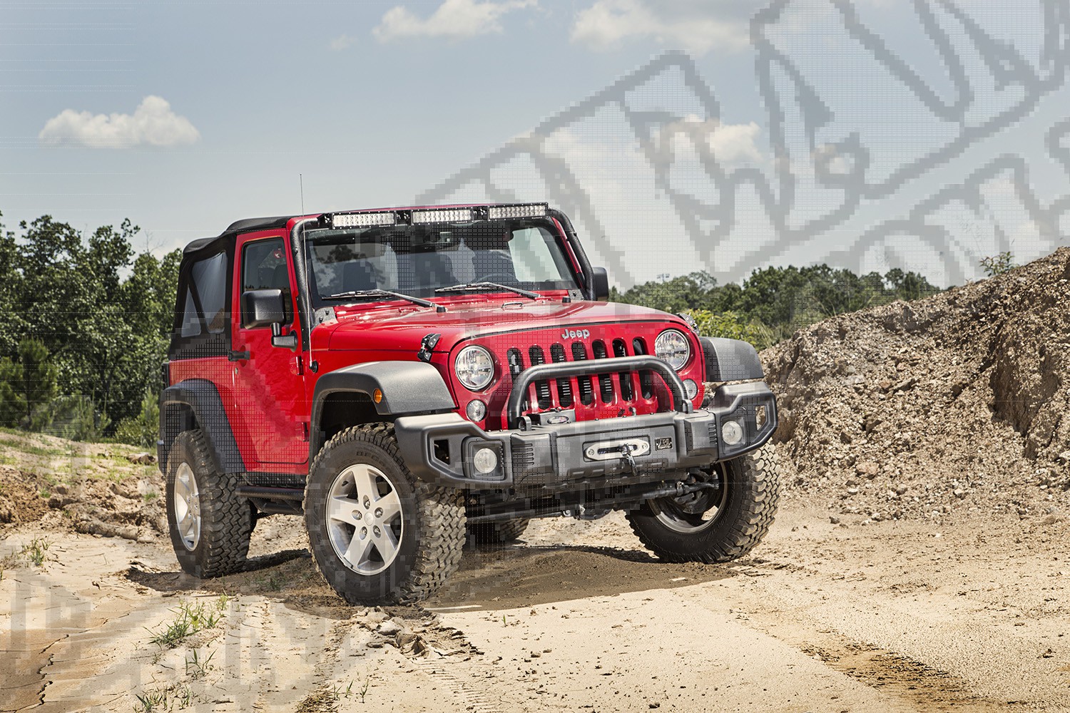 Odbój, czarna satyna, 07-15 Jeep Wrangler