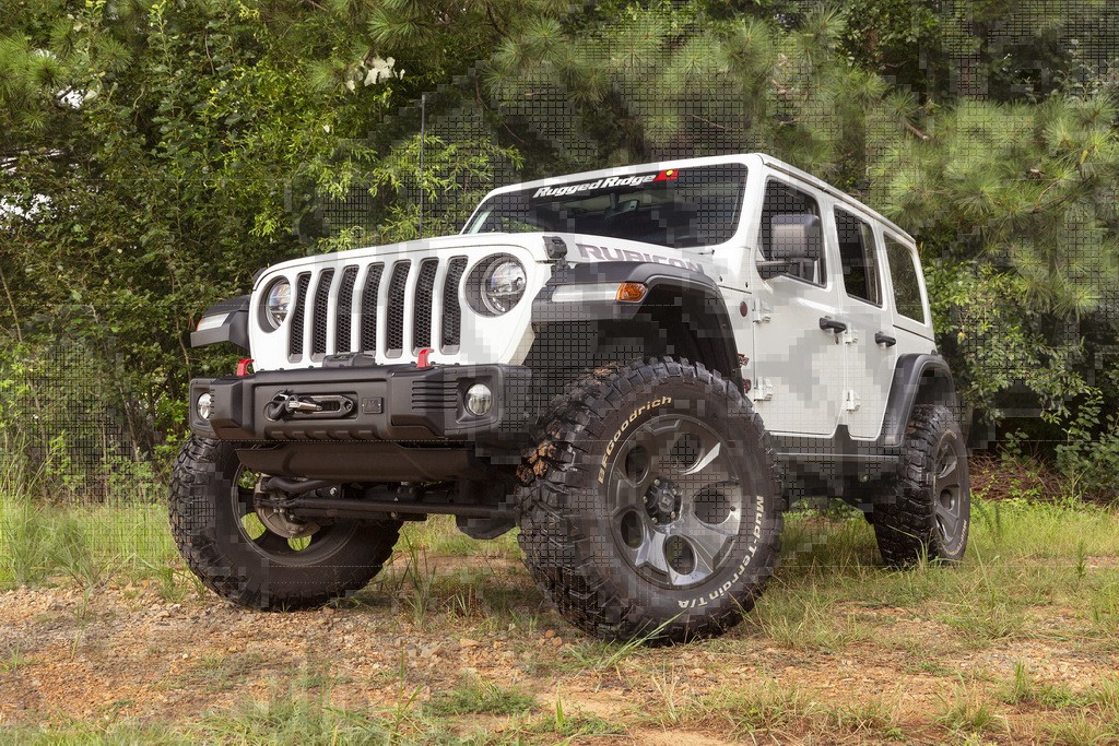 Krótki zderzak Spartacus, czarny, Black; 18-18 Jeep Wrangler JL/JLU