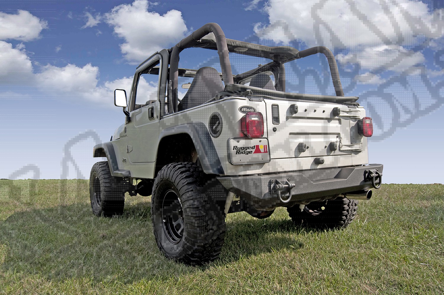 Zderzak tylny XHD 76-06 Jeep CJ/Wrangler