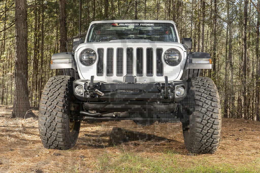 Przedni zderzak Arcus, z mocowaniem wyciągarki i hakami, 18-19 Wrangler JL/JT