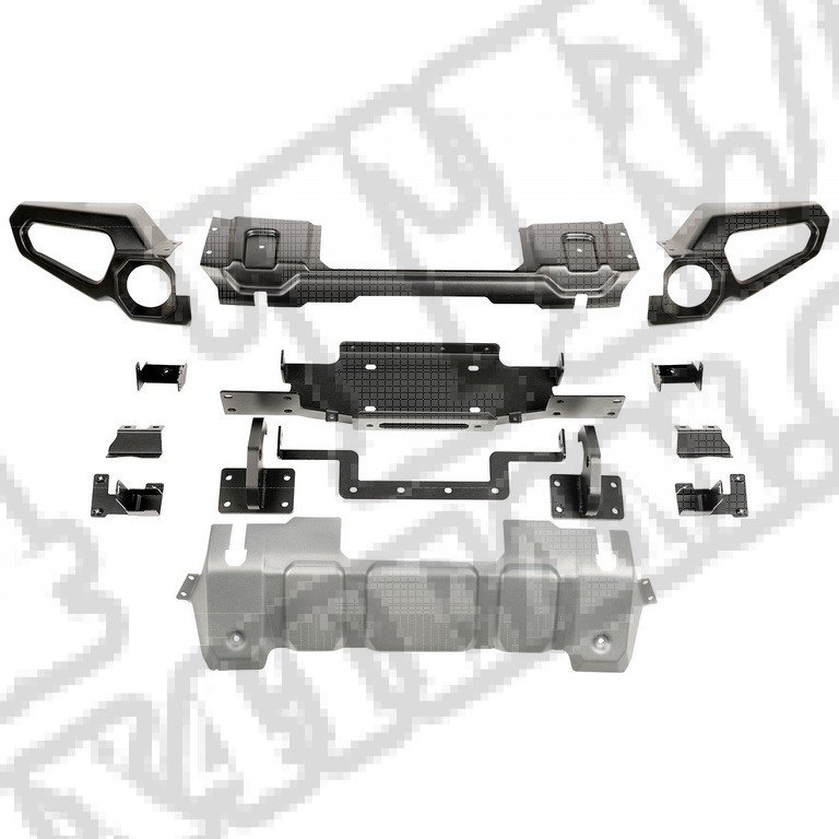 Zderzak przedni Venator, 18-20 Jeep Wrangler JL, 2020 Gladiator JT