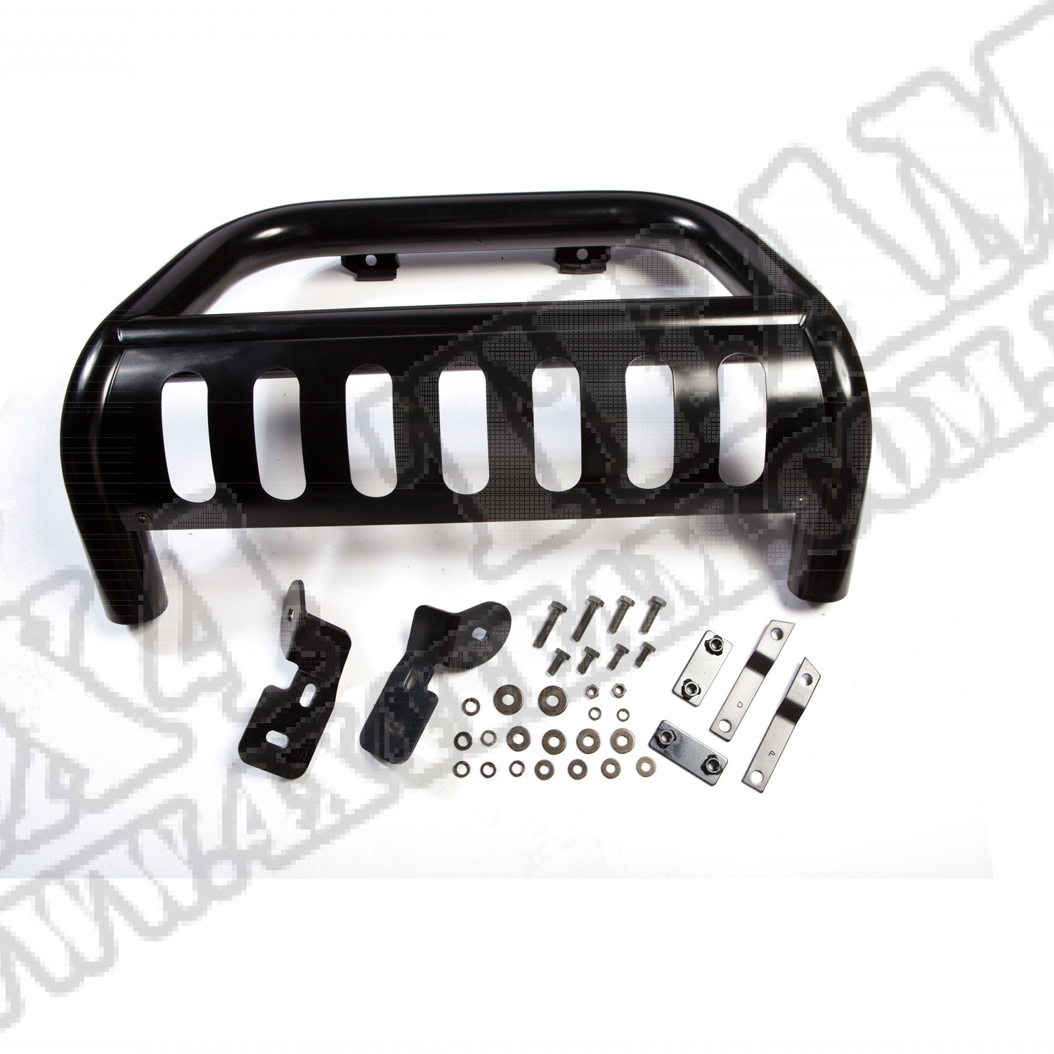 Orurowanie czołowe z osłoną, czarne, 10-15 Jeep Wrangler JK