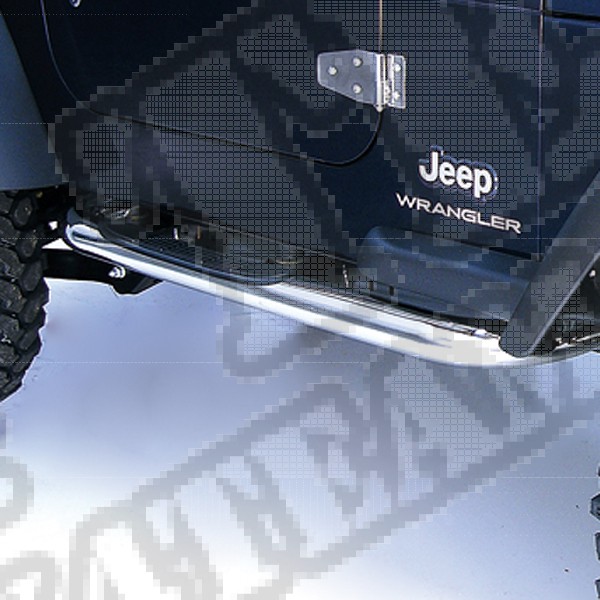Progi rurowe boczne 3", stal nierdzewna, 97-06 Jeep Wrangler TJ