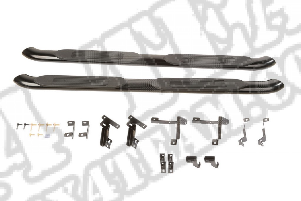 Progi boczne czarne, 4" owalne; 11-16 Grand Cherokee WK