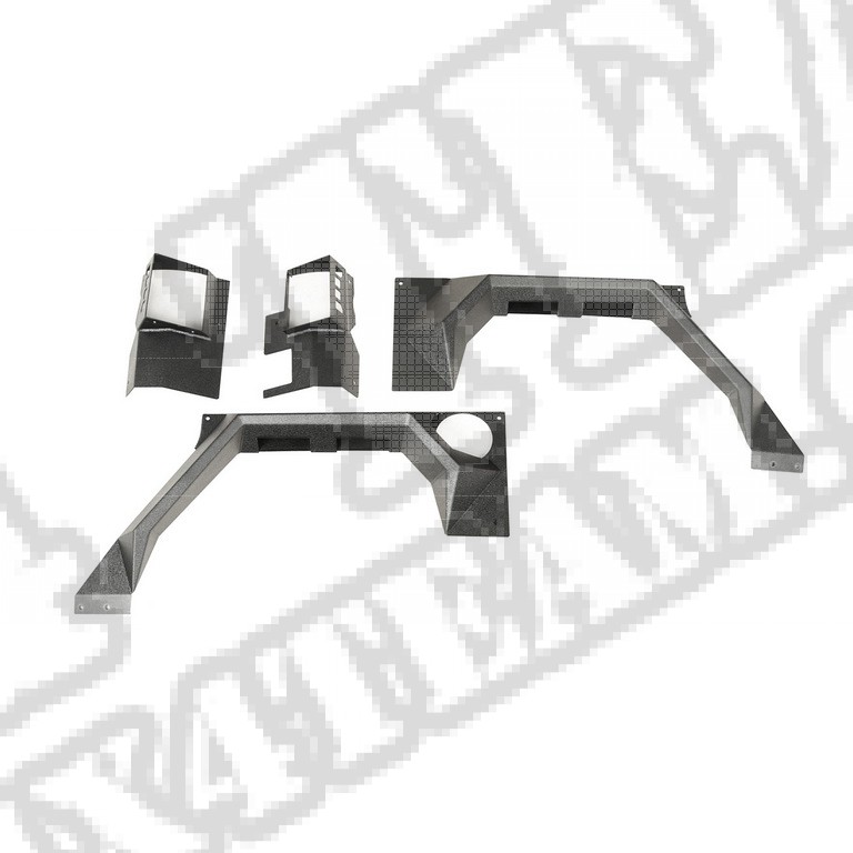 Tylne błotniki XHD Armor, para, 2 Dr; 07-17 Jeep JK
