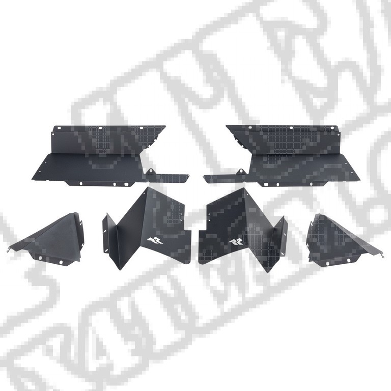 Tylne nadkola aluminiowe, czarne; 2020 Jeep Gladiator JT
