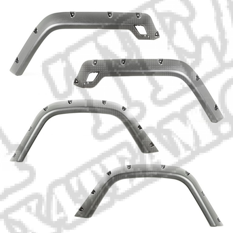 Zestaw nakładek błotników 6"+; 97-06 Jeep Wrangler TJ/LJ