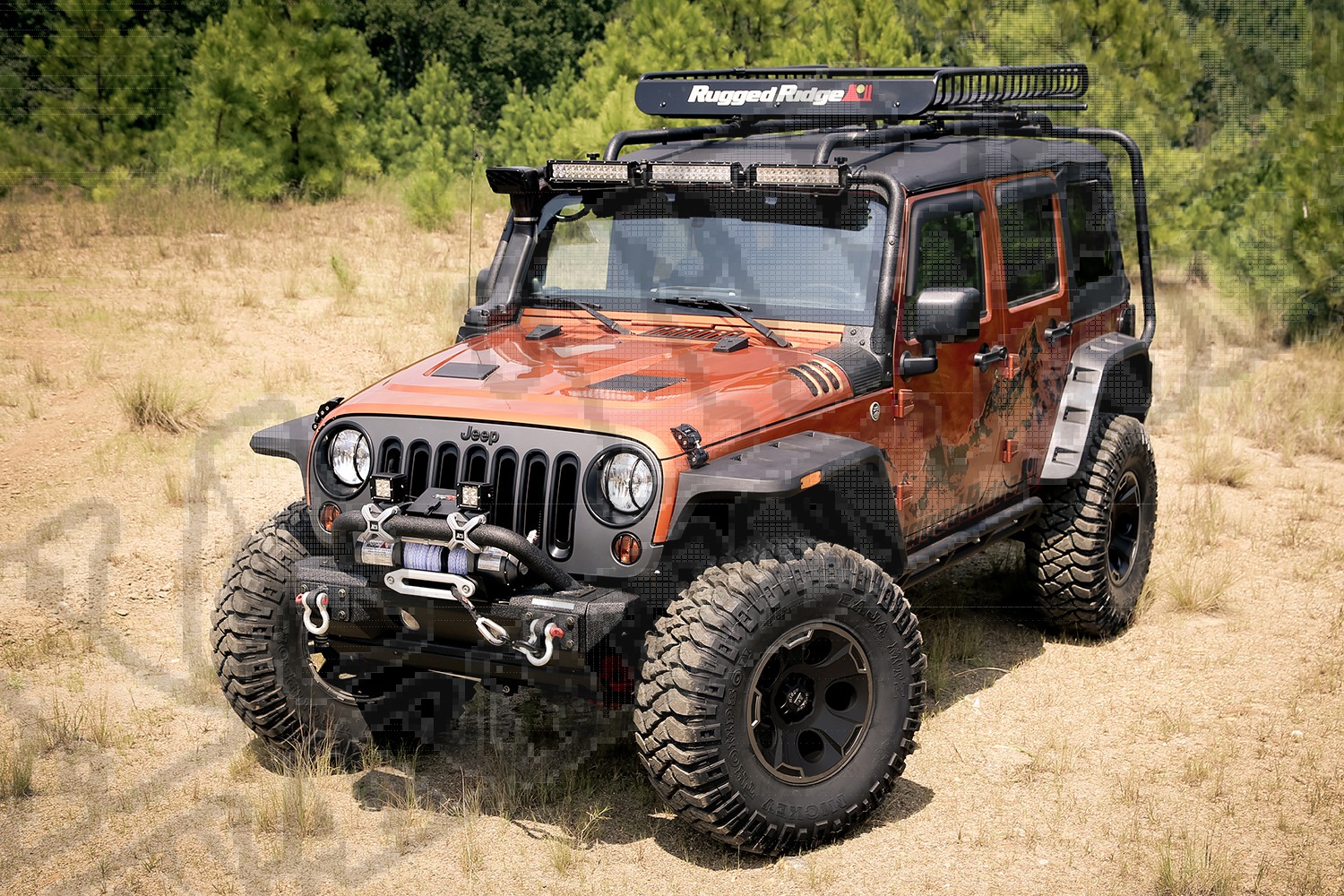 Zestaw nakładek błotników Hurricane, wersja US, tekstura, 07-15 Wrangler