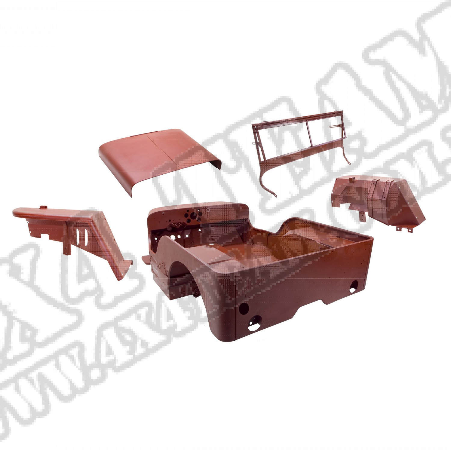 Zestaw nadwozia, stal, 41-42 Willys MB