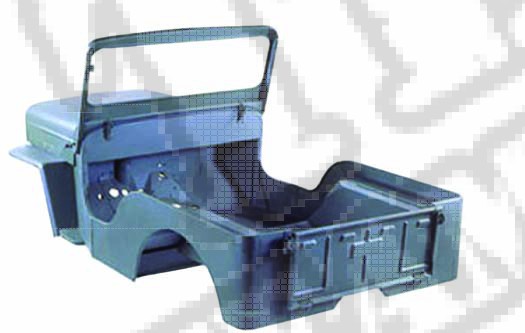 Zestaw nadwozia, stal, 53-64 Willys CJ3B