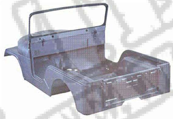 Zestaw nadwozia, stal, 69 Jeep CJ5