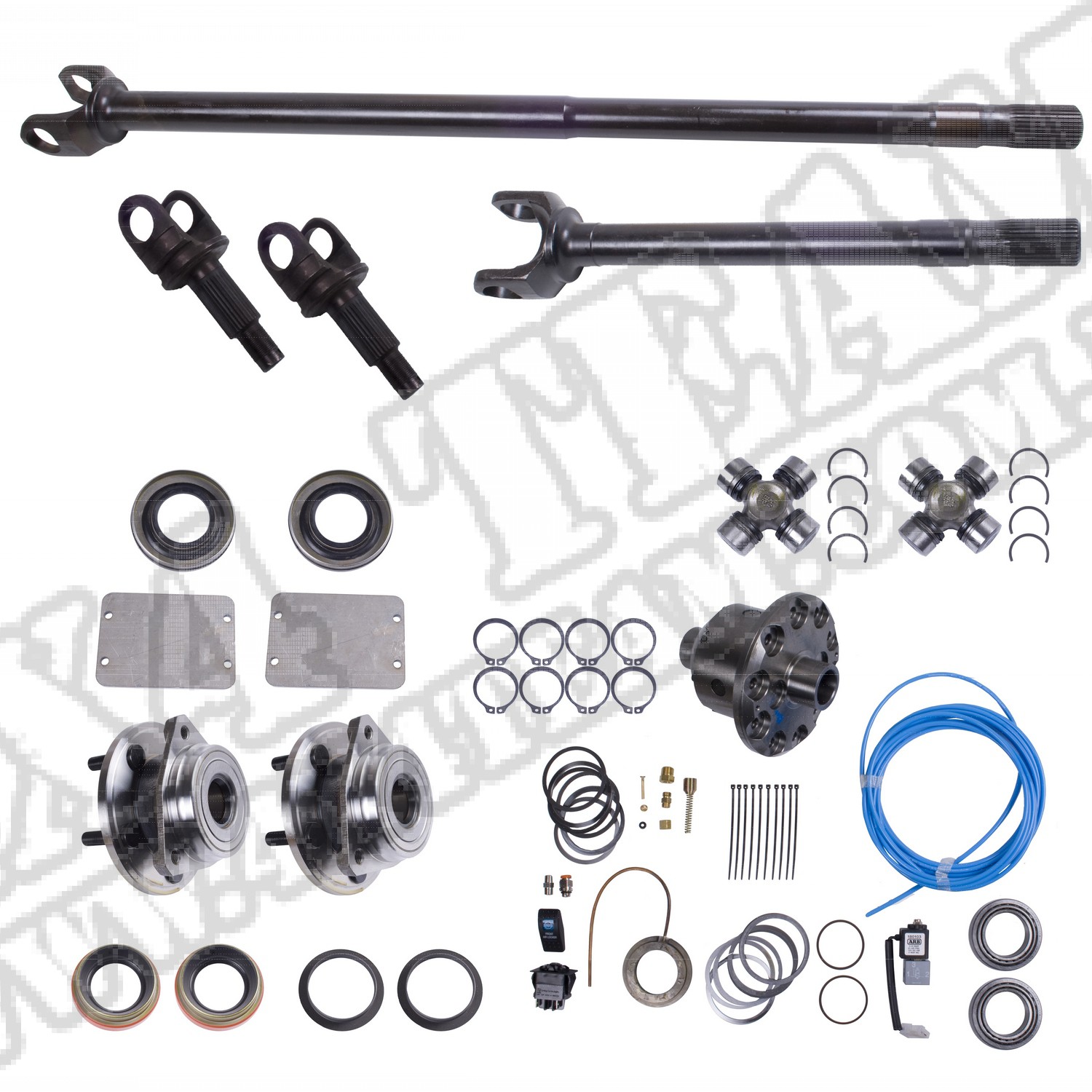 Axle Shaft Conversion Kit, Front, ARB; 84-95 XJ/YJ, for Dana Grande 30