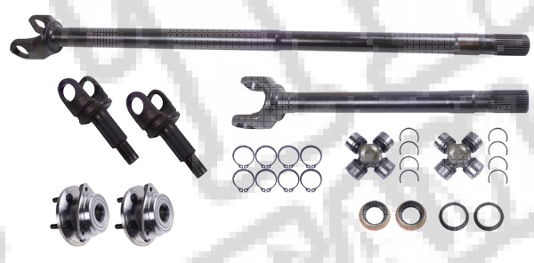 Zestaw półosi przednich Grande 30, 92-06 Jeep Cherokee XJ/Wrangler TJ 