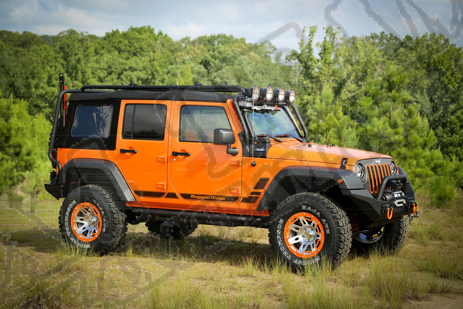 Boczne kalkomanie, para, Rugged Ridge, 07-15 Jeep Wrangler