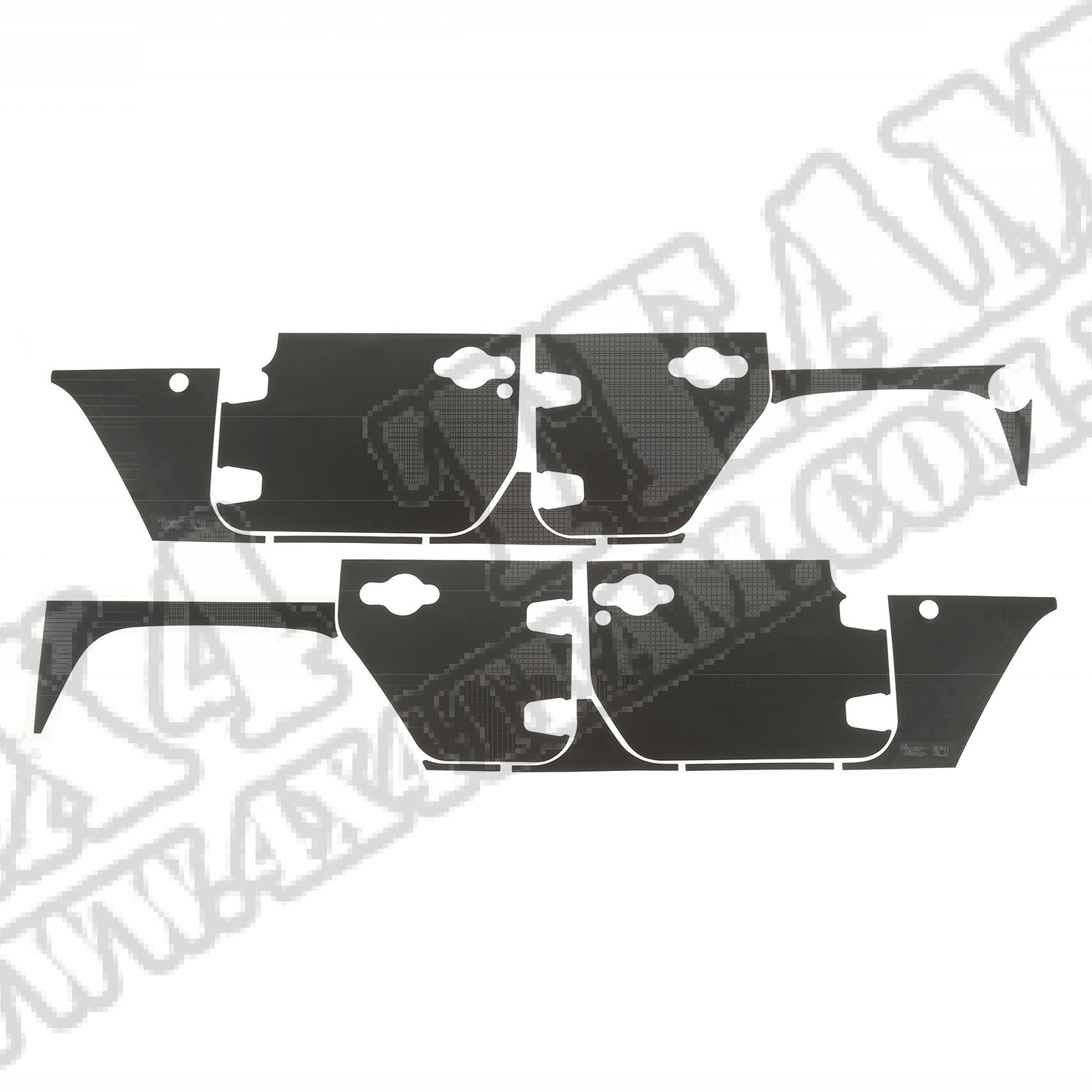 Zestaw paneli ochronnych do 4-drzwiowego 07-15 Jeep Wrangler 
