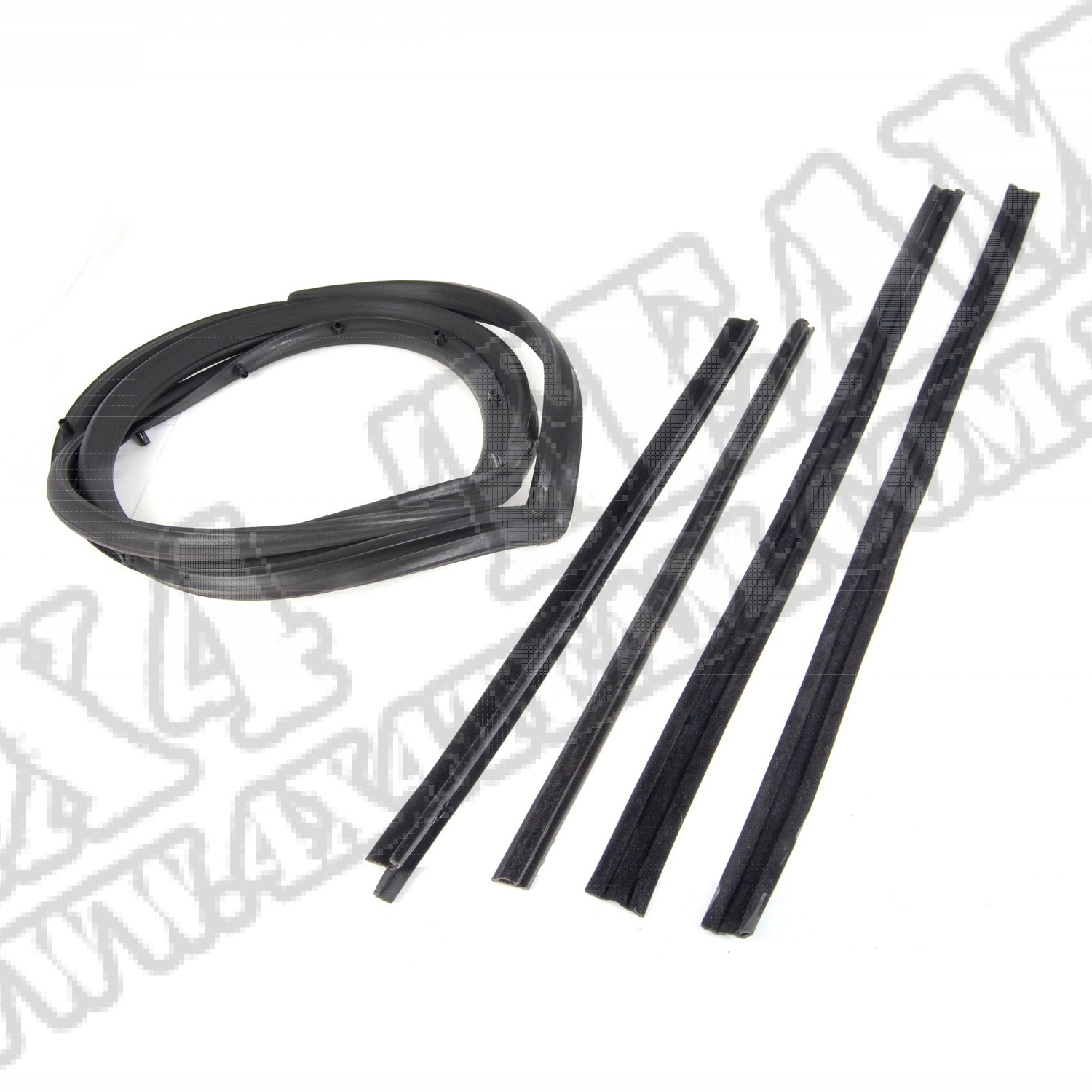 Zestaw uszczelek drzwi prawych 87-95 Jeep Wrangler 