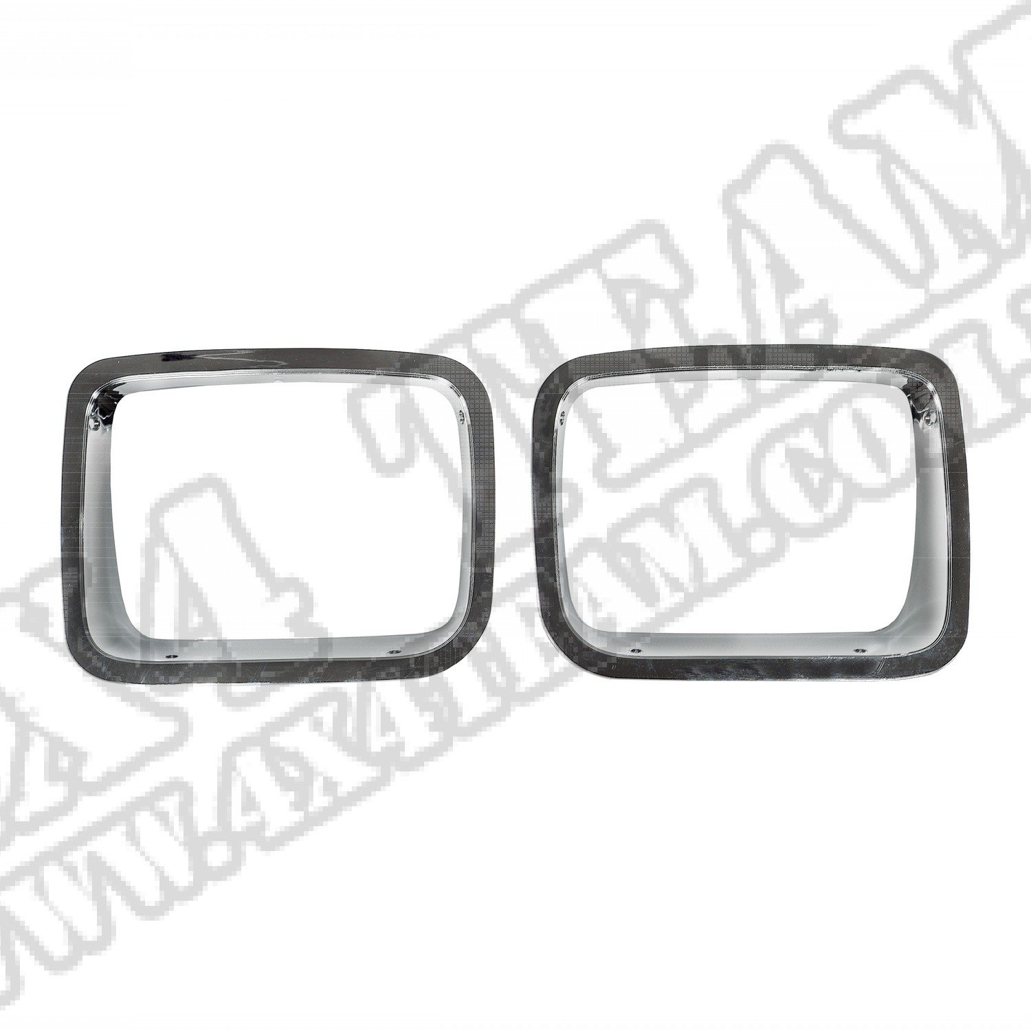 Zestaw ramek lamp przednich chrom 87-95 Jeep Wrangler YJ