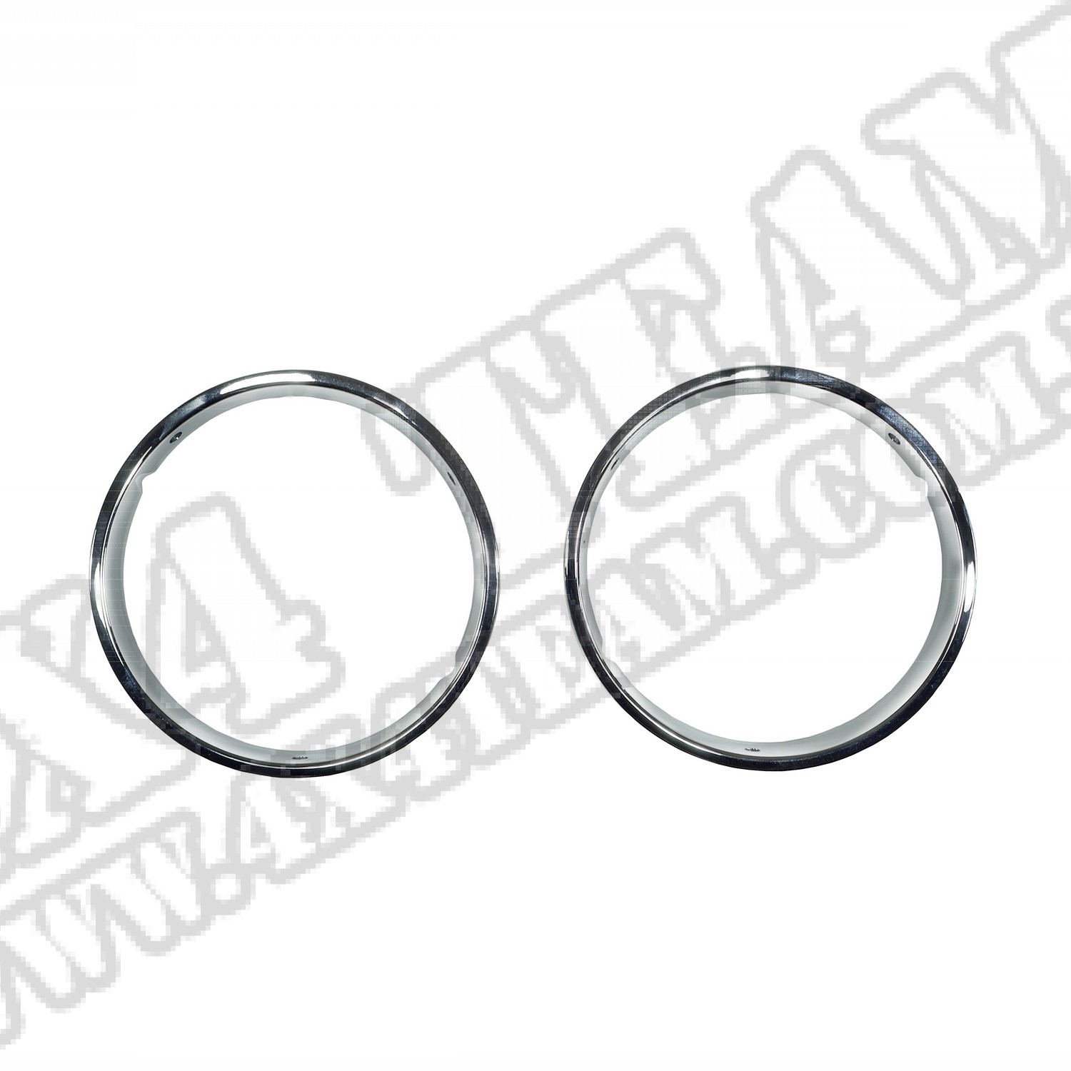 Zestaw ramek lamp przednich chrom 97-06 Jeep Wrangler