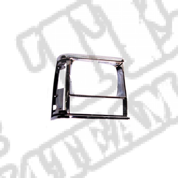 Ramka lampy przedniej prawej czarny/chrom 91-96 Jeep Cherokee XJ