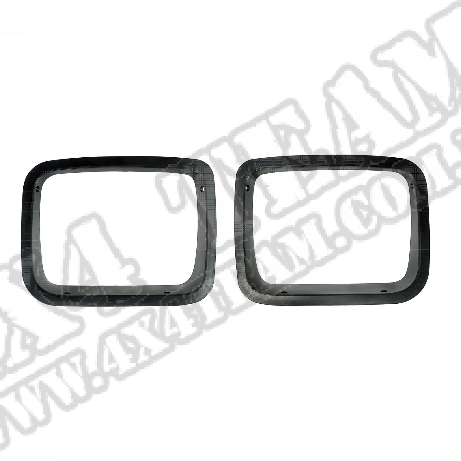 Zestaw ramek lamp przednich czarny 87-95 Jeep Wrangler YJ