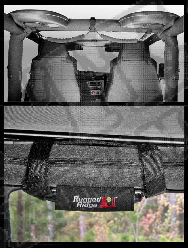 Nakładki rączek czarne neopren 97-06 Jeep Wrangler TJ