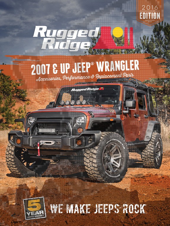 Katalog akcesoriów RuggedRidge do Wrangler JK, edycja 2016