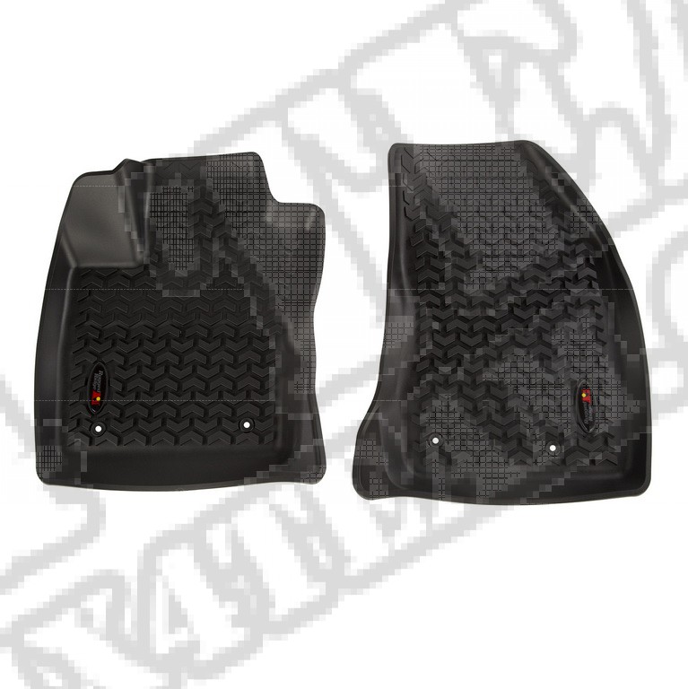 Dywaniki przednie, czarne; 18 Jeep Compass MK
