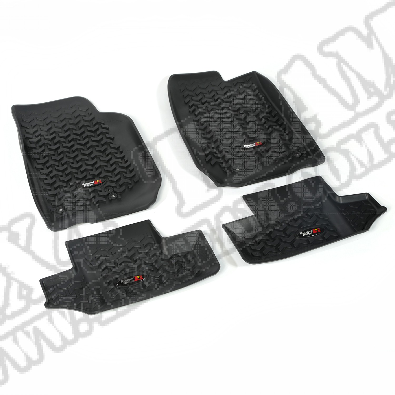 Zestaw dywaników, czarny, 07-15 Jeep Wrangler (JK) 2-drzwiowy