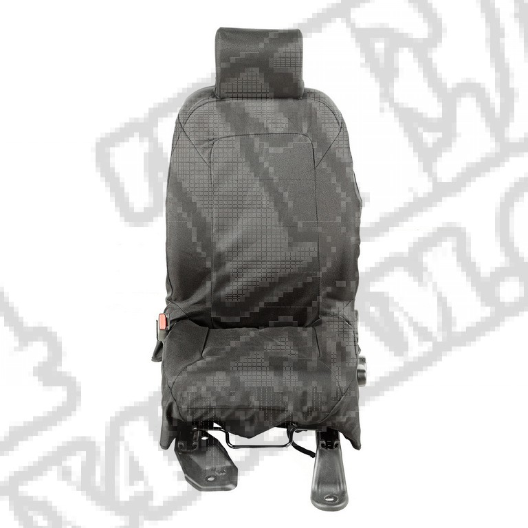 Pokrowce Elite Ballistic, przód, czarne; 07-10 Jeep Wrangler JK