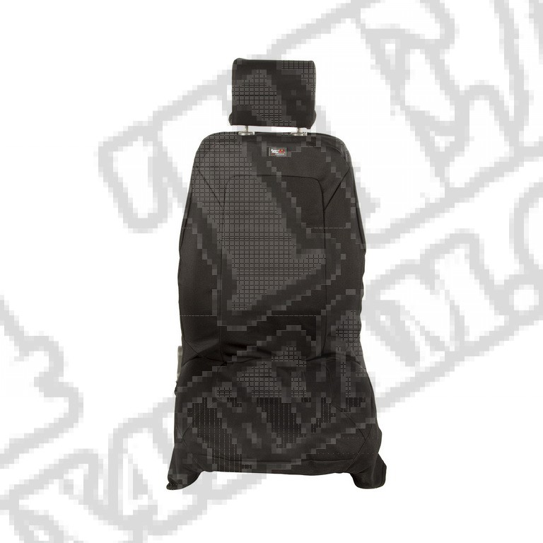 Pokrowce podgrzewane Elite Ballistic, przód, czarne; 07-10 Jeep Wrangler JK