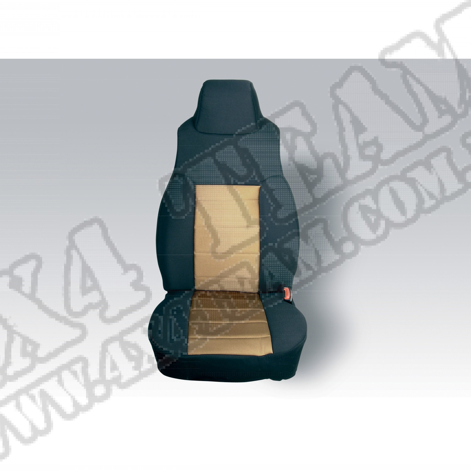 Pokrowce przednich foteli czarne/tan 97-02 Jeep Wrangler TJ 
