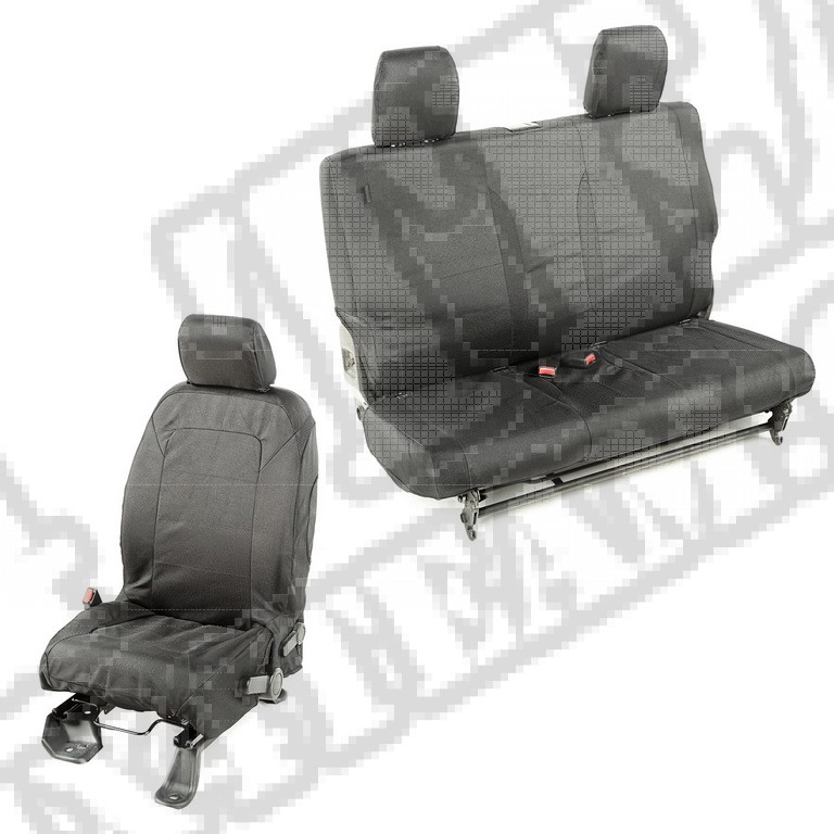 Pokrowce Elite Ballistic, zestaw, czarne, 2 Dr; 11-18 Jeep Wrangler JK