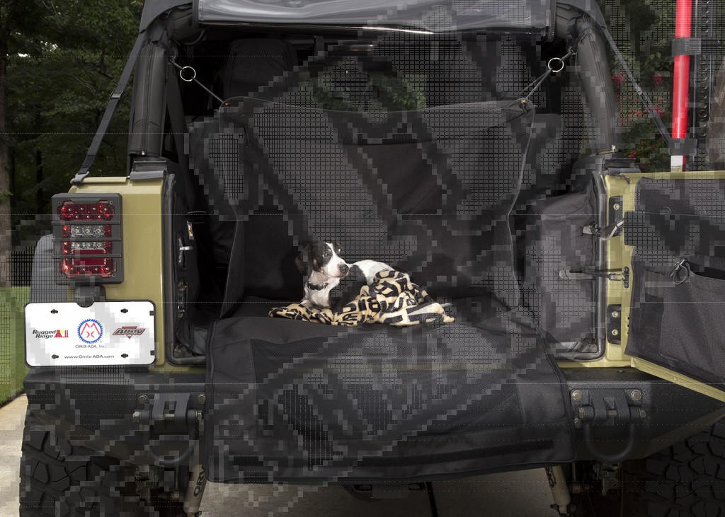 Box dla psa C4 Canine Cube; 07-18 Jeep Wrangler JK